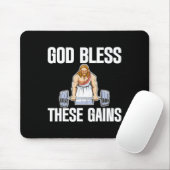 God zegene deze winsten spier bodybuilding ------- muismat (Met muis)