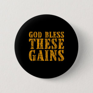 God zegene deze winsten spier bodybuilding ------ ronde button 5,7 cm