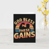 God zegene deze winsten spieropbouw ---- 1 kaart (Gele Bloem)