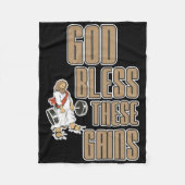 God zegene deze winsten spieropbouw ----- fleece deken (Voorkant)