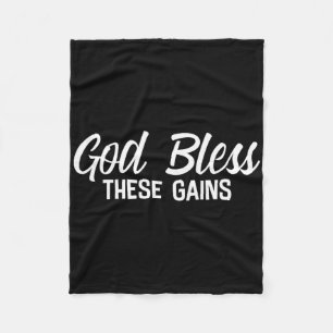 God zegene deze winsten spieropbouw ---- fleece deken