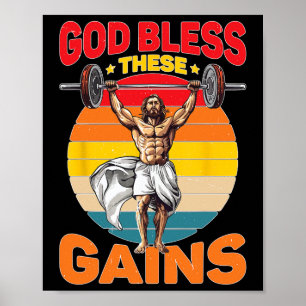 God zegene deze winsten spieropbouw - poster