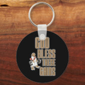 God zegene deze winsten spieropbouw ----- sleutelhanger (Voorkant)