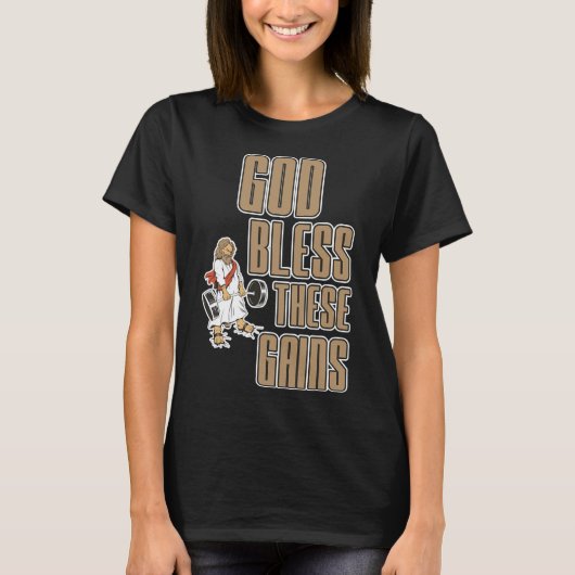 God zegene deze winsten spieropbouw ----- t-shirt (Voorkant)