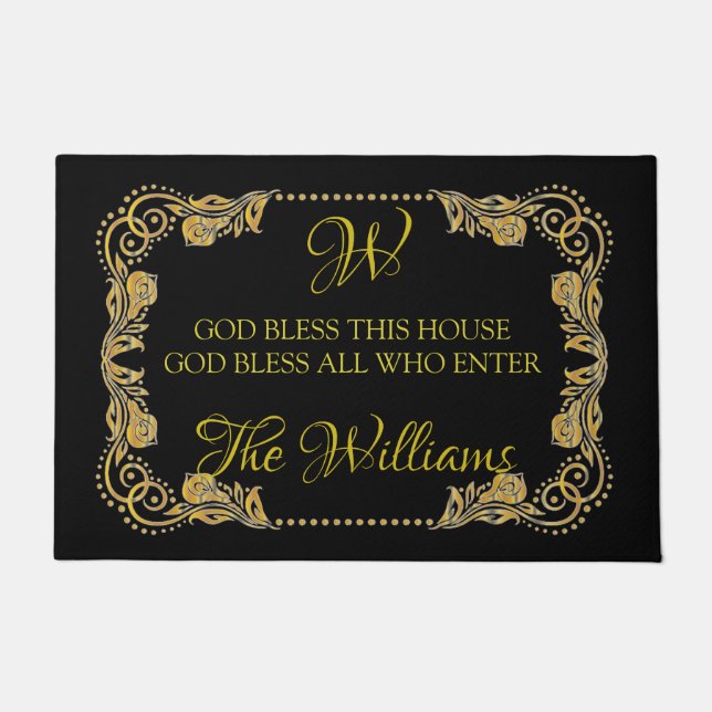 God zegene dit huis deurmat (Voorkant)