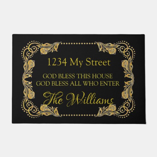God zegene dit huis-hormoon deurmat (Voorkant)