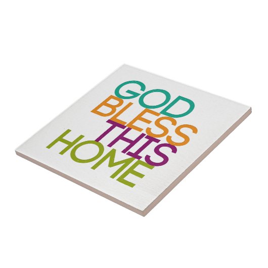 God zegene dit huis tegeltje (Zijkant)