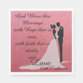God zegene dit huwelijk servetten (Voorkant)