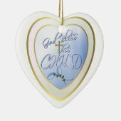 God zegene dit kind keramisch ornament (Rechts)
