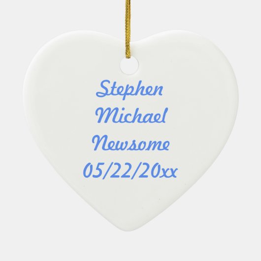 God zegene dit kind keramisch ornament (Achterkant)