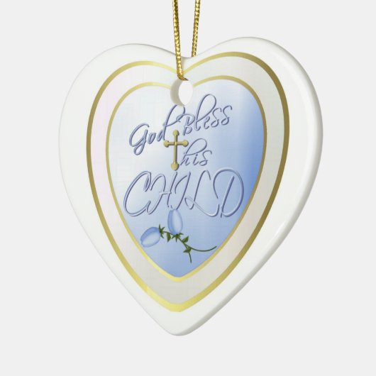 God zegene dit kind keramisch ornament (Links)
