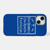 God zegene elke hoek iPhone 15 case (Achterkant horizontaal)
