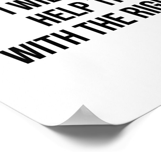 God zegene en bescherm je. Wees bang dat je niet s Poster (Hoek)