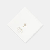 God zegene Gold Cross Boy doop Servet (Hoek)