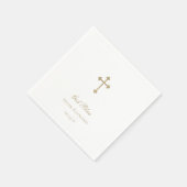 God zegene Gold Cross Boy doop Servet (Hoek)