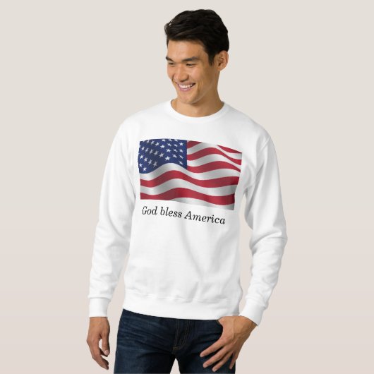 God zegene het Amerikaanse sweatshirt (Voorkant volledig)
