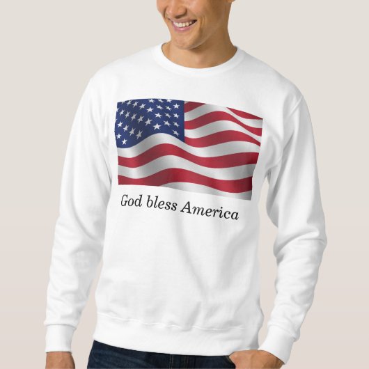 God zegene het Amerikaanse sweatshirt (Voorkant)