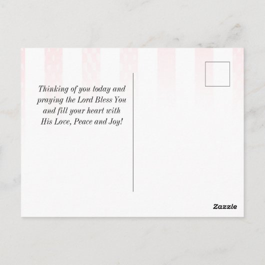 God zegene het Amerikaanse Vrijheidsbeeld, Amerika Briefkaart (Achterkant)