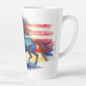 God zegene het patriottische paard van de VS Latte Mok (Rechts)