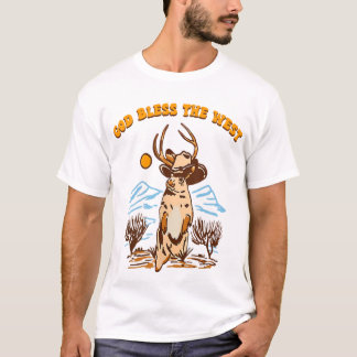 God zegene het West Cowboy Music Land T-shirt