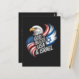God zegene Israël USA Briefkaart
