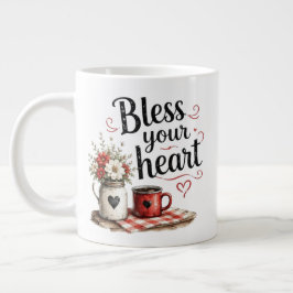 God zegene je hart grote koffiekop