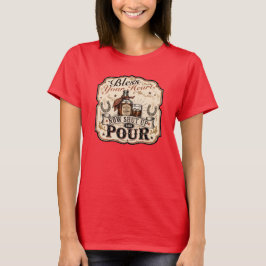 God zegene je hart, nu hou je mond & schenk in t-shirt