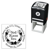 God zegene je Ivy Laurel met retouradres Zelfinktende Stempel (In situ)