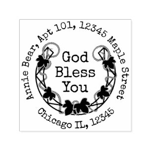 God zegene je Ivy Laurel met terugkeeradres Zelfinktende Stempel