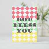 GOD zegene je Kaart (Staand voorkant)