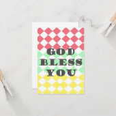 GOD zegene je Kaart (Voorkant / Achterkant in situ)