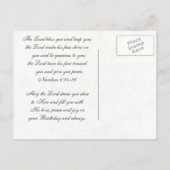 God zegene je op je verjaardag, getallen 6:24 Bijb Briefkaart (Achterkant)