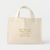 God zegene je zoals je anderen hebt gezegend mini tote bag (Voorkant)