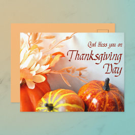 God zegene jij Thanksgiving Feestdagenkaart