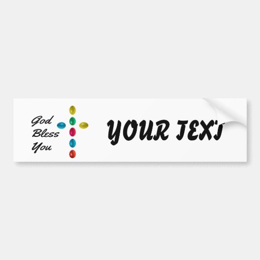God zegene jou bumpersticker (Voorkant)