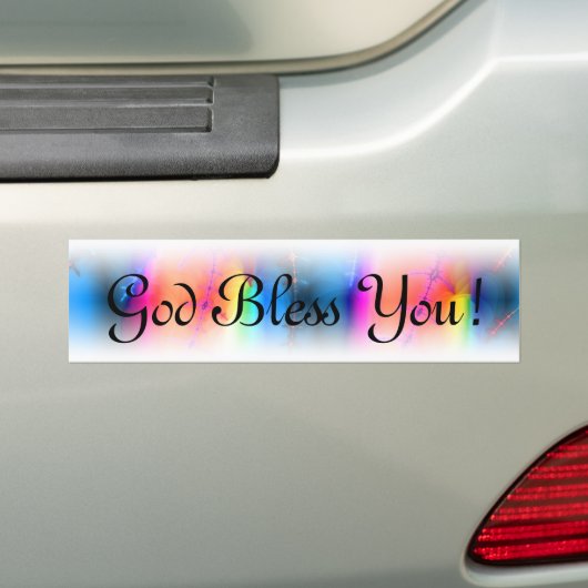 God zegene jou Fractal Bumpersticker (Op auto)
