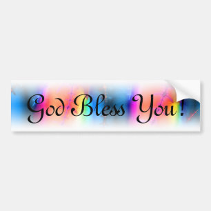 God zegene jou Fractal Bumpersticker