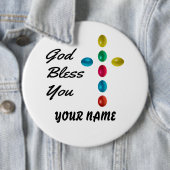 God zegene jou ronde button 6,0 cm (In situ)