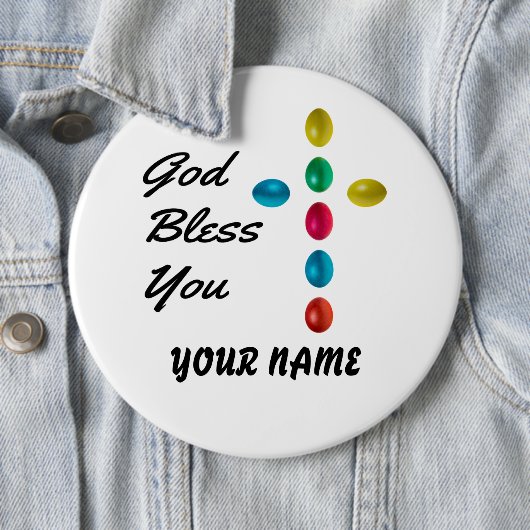 God zegene jou ronde button 6,0 cm (In situ)