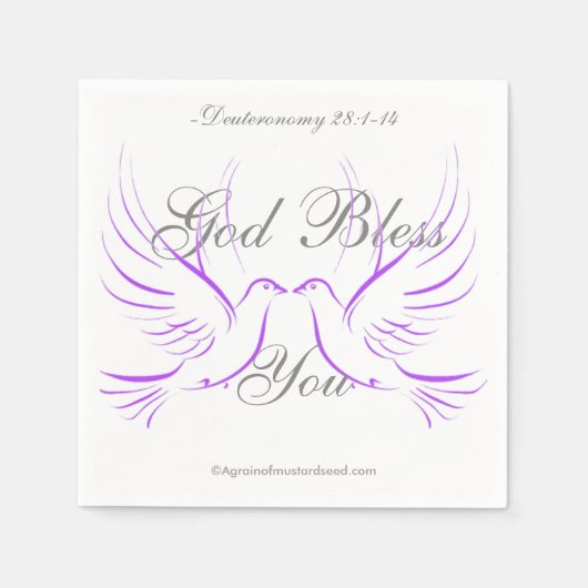 God zegene jou servet (Voorkant)