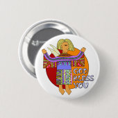 God zegene jou | Transparantie Hintergrund Ronde Button 5,7 Cm (Voorkant /achterkant)
