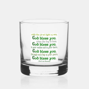 God zegene jou whisky glas