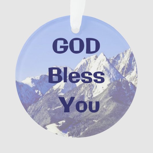 God zegene jullie kerstversiering ornament (voorkant)