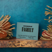 God zegene mijn familie - psalm 90:1 fotoplaat (Zijkant)