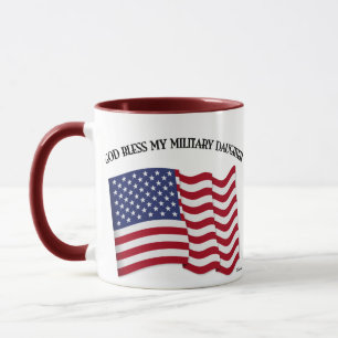 GOD ZEGENE MIJN MILITAIRE DOCHTER met Amerikaanse Mok