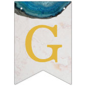 God zegene naam Blue Geode Boy doop communie Vlaggetjes (Eerste vlag)