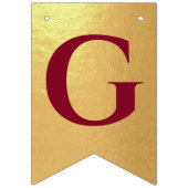 God zegene naam Goud Bourgondische doopcommunie Vlaggetjes (Tweede vlag)