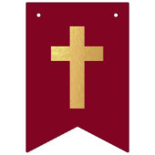 God zegene naam Goud Bourgondische doopcommunie Vlaggetjes (Eerste vlag)