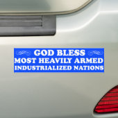 God zegene...Nationale Bumpersticker (Op auto)