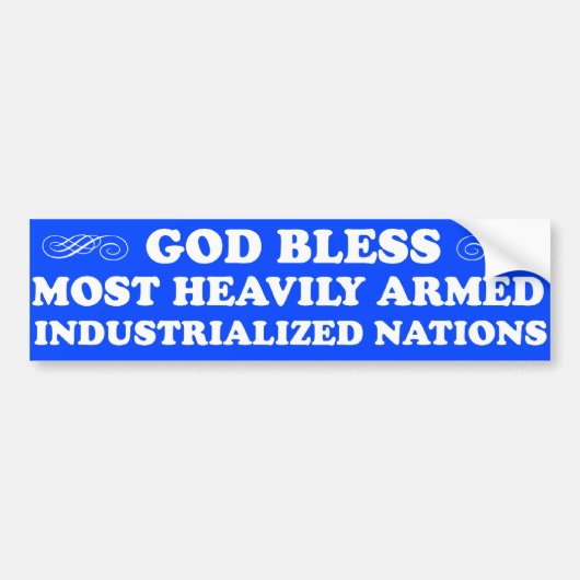 God zegene...Nationale Bumpersticker (Voorkant)